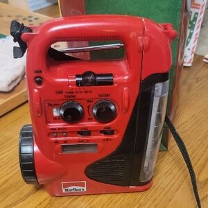 Marlboro Red and Black Emergency Radio